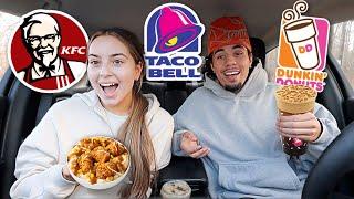 TRYING THANKSGIVING FAST FOOD ITEMS!!