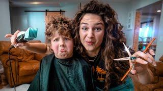 HOW TO CUT BOYS HAIR AT HOME | BOYS HAIRCUT TUTORIAL 2021| FAUX HAWK ‍️