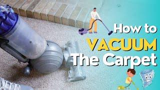 Teaching Kids How to Vacuum the Carpet