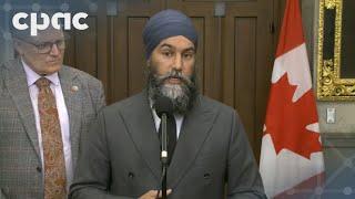 NDP Leader Jagmeet Singh speaks with reporters before question period – October 10, 2024