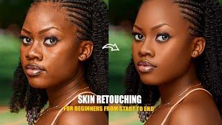 High-End Skin Retouching Beginner Photoshop Tutorial Step by step | Frequency Separation