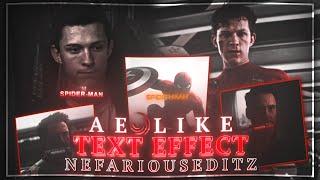 After Effect Text Like ‎@NefariousEditz  On After Motion Z \ - free xml preset (+QR)