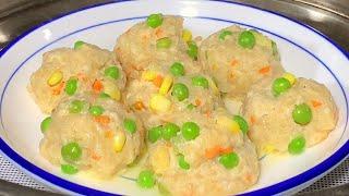 The glutinous rice meatballs are simple and delicious to make.