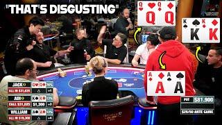 AA vs KK vs QQ!! Ultimate Poker Cooler