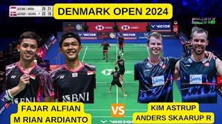 FAJAR ALFIAN/M RIAN ARDIANTO (INA) VS KIM ASTRUP/ANDERS SKAARUP R (DEN) | DENMARK OPEN 2024