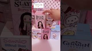 demon slayer blind box ️ #demonslayer #anime #blindbox #sanrio #asmr#diy#craft #papercraft#blindbag