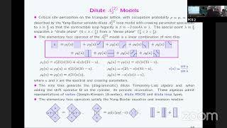 Paul Pearce: Critical Site Percolation on the Triangular Lattice