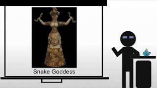 The Snake Goddess and Young God