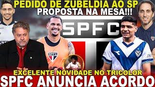 FECHADO!!! SPFC OFICIALIZA COMPRA! NOVO MEIA | PEDIDO DE ZUBELDIA | OFERTA NA MESA | GRANDE NOVIDADE