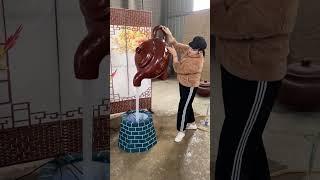 The art of home stone grinding granite and jade"#short video #viral short