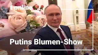 Russland: Putin sendet bizarren Blumen-Gruß