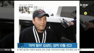 [K STAR REPORT] Drug abuse Kim Sung Min to serve 10 month in prison /'마약 혐의' 김성민, 징역 10월 추징금 70만원 선고