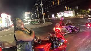 Black Bike Week 2023 | RIDING TO BEACH HOUSE | "Tuesday Night" | Recorded by "Big Q"