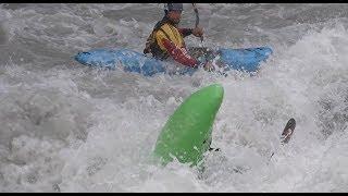 Thilo Schmitt getting pounded on the Muksu river in Tajikistan (#4 Carnage for All 2018)