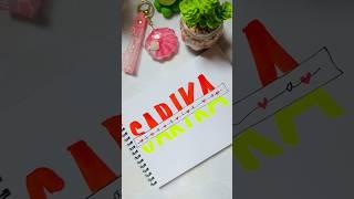 Name Lettering ideas️#handlettering #lettering #calligraphy #shorts