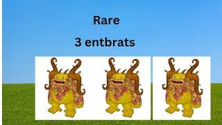 I have 3 rare entbrats in msm|my singing monsters|