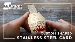Custom Shape Metal Business Card | My Metal Business Card
