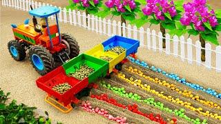 Diy tractor making mini Perfume Processing Machine | diy mini Flower Garden Seeding Machine | HPMini