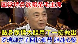 建国后国党最牛特务欲暗杀毛主席，谁料贴身保镖用一神招揪出，罗瑞卿之子回忆细节，至今还胆战心惊【家国情怀】