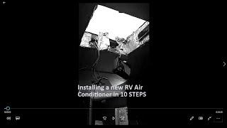 RV AC Install in 10 steps