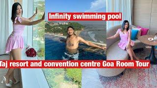 swimming pool aao lauduma dugwibai Taj Resort and convention centre Goa || Seaview Room tour