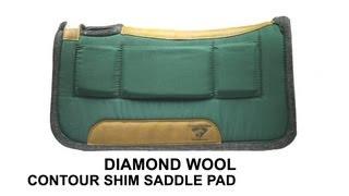 Diamond Wool Contour Shim Saddle Pad