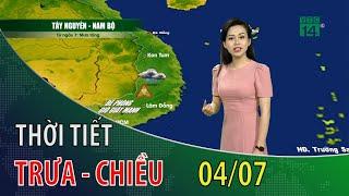 Dự báo thời tiết trưa - chiều 04/07/2020 | VTC14