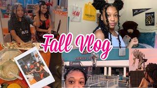 FALL VLOG| haunted house, halloween potluck, costume party!!