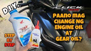 Honda Click 125i | D.I.Y. Change Oil | Step by Step