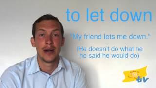 One Minute English - Phrasal Verbs with "Let"
