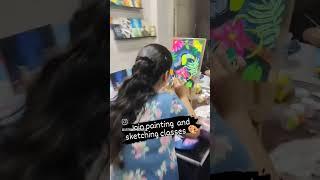 lively time in studio  #artclasses #artclass
