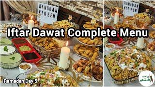 Dawat-e-iftar Complete Menu With Tips & Ideas | Special Dawat Vlog | Iftar Dawat Snacks Recipes