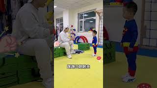 三岁小王子第一次踢厚木板全过程 #亲子 #萌娃 #可爱 #体育 #运动