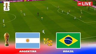 LIVE : ARGENTINA vs BRAZIL | FIFA World Cup 2026 FINAL | Match Ao Vivo | PES Game Simulation