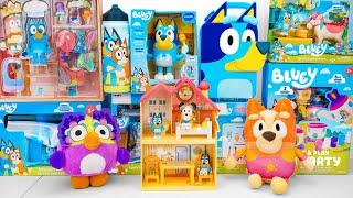 Bluey Toy Collection Unboxing Review  Bluey Mini House Playset & Bluey Unipony Ride Playset