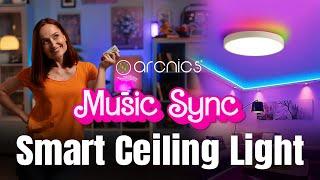 The Ultimate Music Sync Smart Ceiling Light | #arcnics #musicsync #RGB #tranding