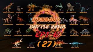 Dinosaur Battle Royal  ALL 1 - 6 #dinosaursbattles #dinosaur #dinosaurs #jurassicworld