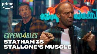 Statham is Stallone's Muscle | Expand4bles | Prime Video