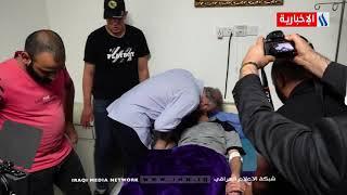 رئيس مجلس الوزراء مصطفى الكاظمي يطمئن على صحة الصحفي والناشط علي المگدام في احدى مستشفيات بغداد