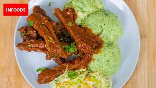 Goat Ribs Recipe | Goat Ribs Cooked with Kenyan Mukimo | Mukimo Recipe |  Infoods