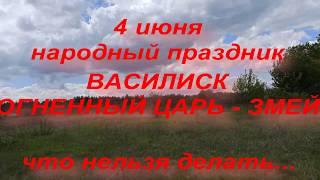 4 июня народный праздник ДЕНЬ ВАСИЛИСКА. Народные приметы и поверья.