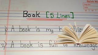 5 lines on Book // Essay on Book in english// few lines on Book// Book essay in english