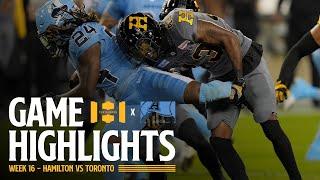 GAME HIGHLIGHTS | Hamilton Tiger-Cats vs Toronto Argonauts | Week 16 (9/20/24)