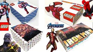 UNBOXING Mystery LEGO Marvel Spider-Man,Iron Man Super Heroes Box ect