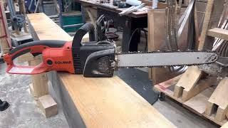 Timber Framing- Dolmar / Makita cutting a 8x8 or larger timber in one pass with a ‘usable’ finish