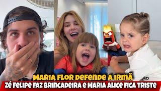 Maria Flor fica brava com Zé Felipe/decoração natalina exagerada ?