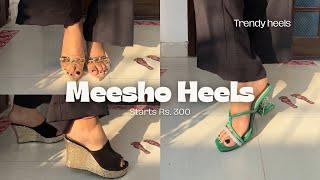 Meesho Footwear Haul  Heels | Sandals Tryon Haul | Nidhi Bisht