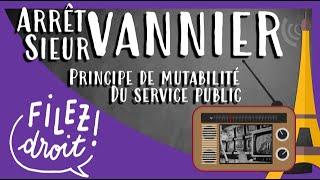 La mutabilité du service public, Arrêt Sieur Vannier, CE, 27 janvier 1961