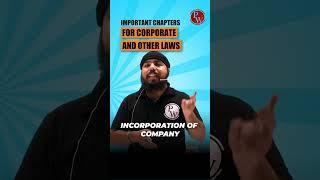 Corporate and Other Laws Important Chapter and Topics For Ca Inter #Shorts #CAWallahByPW
