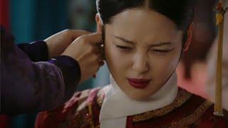如懿手撕嘉妃為惢心出氣，金魚眼穿耳這段看的太爽了，如懿容嬤嬤幹得漂亮！